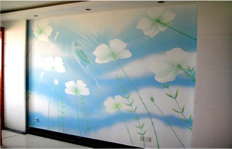 长丰画墙绘怎么画好白云的蓬松感?