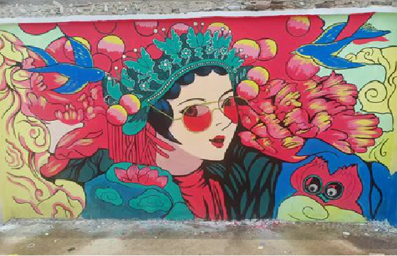 长丰墙体彩绘-网红墙