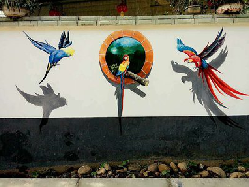 长丰视觉错位-3D墙绘设计