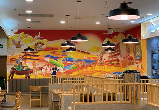 长丰商业空间彩绘介绍。