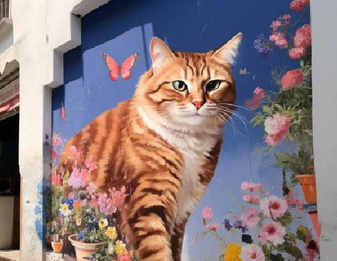 长丰自己绘制有个性的手绘墙