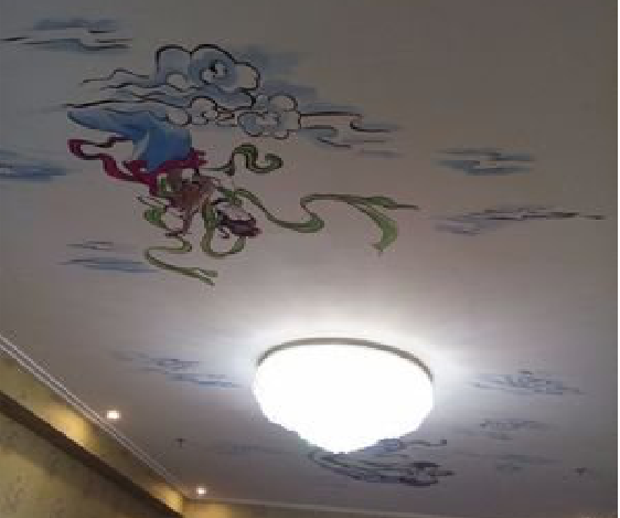 长丰如何快速绘制天花板上的手绘墙？